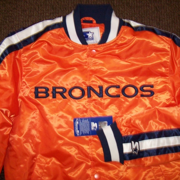 DENVER BRONCOS Starter Snap Down Jacket    4X  5X - Picture 6 of 8